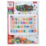 Aminsuk ABC Peg Board Learning Blocks 182 Pcs
