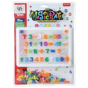 Aminsuk ABC Peg Board Learning Blocks 182 Pcs