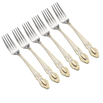 Aminsuk AurumGold Stainless Steel Fork Set (6 Pcs)